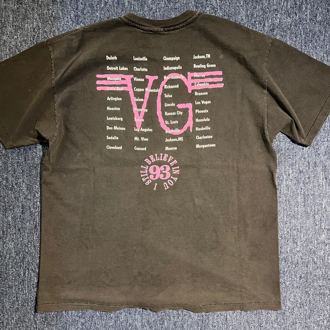 빈티지 90s Vince Gill 93 투어 티셔츠 상품이미지2