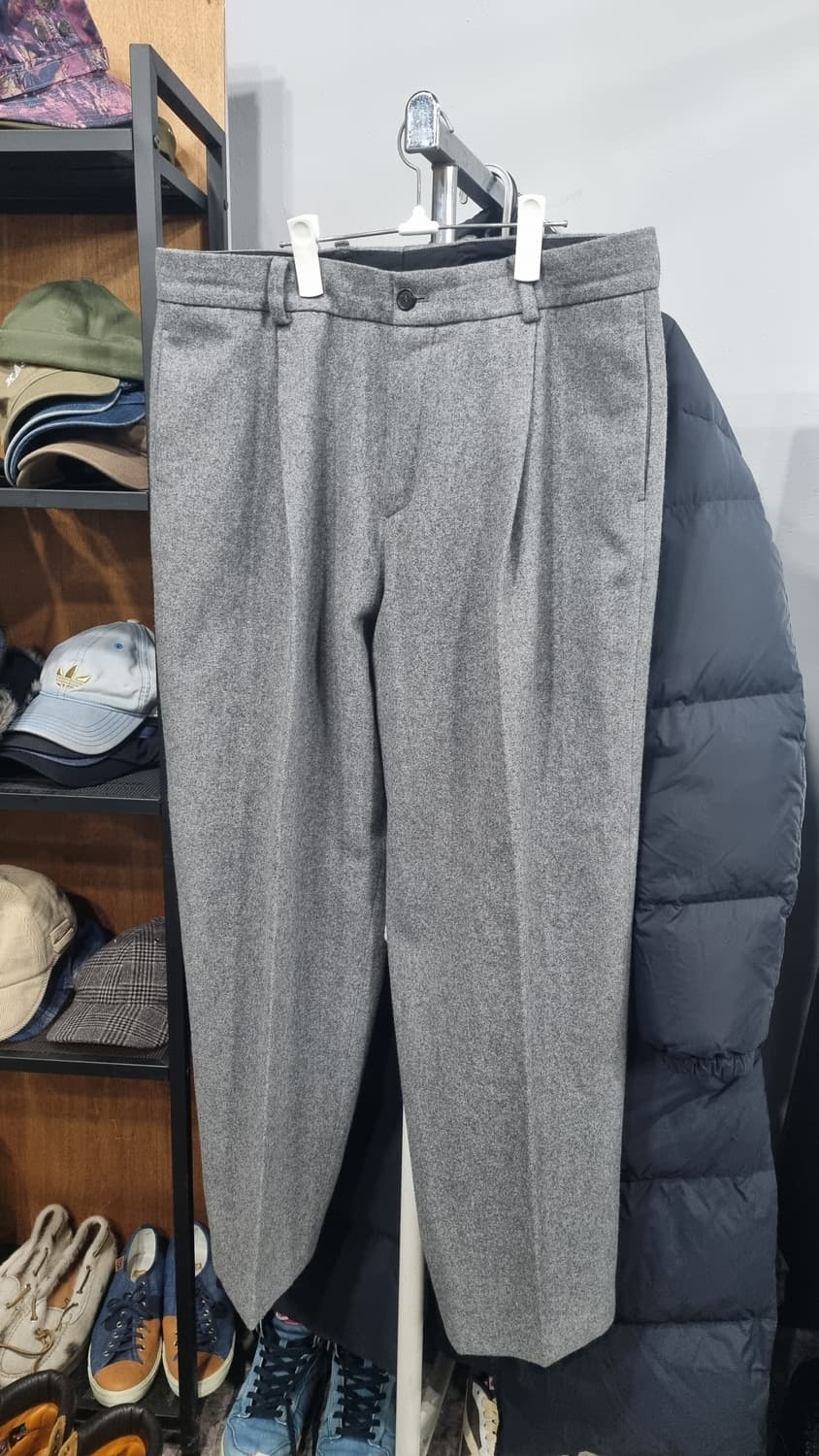 스튜디오 톰보이)) 울혼방 턱 남성 슬랙스 34~35  컨디션9/10 상품이미지1