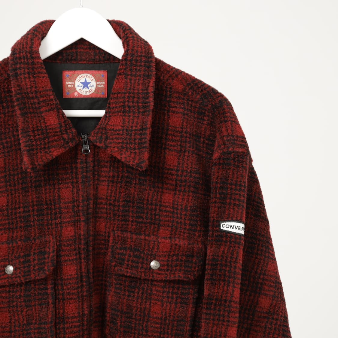 컨버스 체크 플리스 트러커 자켓 상품이미지1