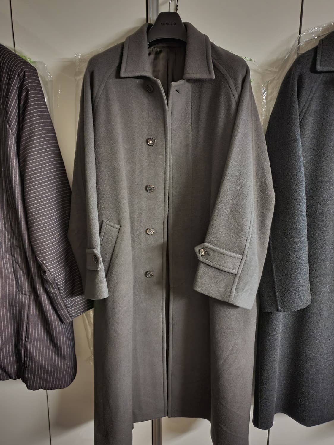 22FW 오라리 캐시미어 모저코트 그레이 상품이미지1
