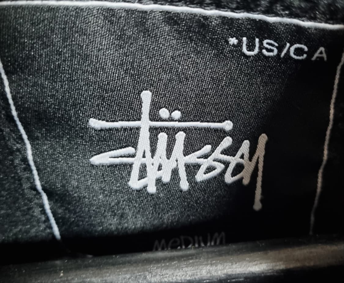 M (95) 스투시 블랙 플리스 후리스 집업 상품이미지3