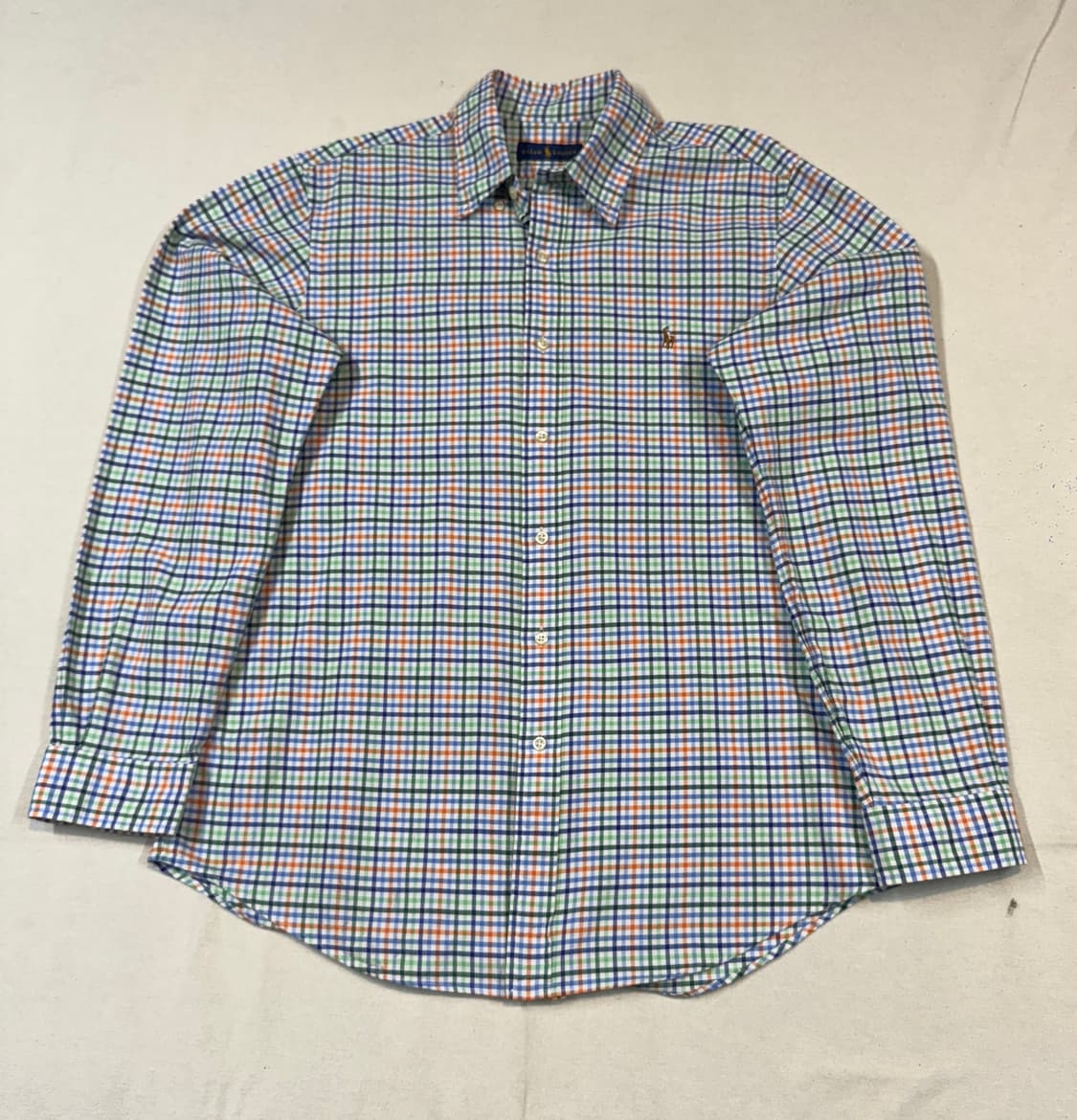 L) 폴로 랄프로렌 멀티 컬러 깅엄 체크 옥스포드 셔츠 상품이미지1