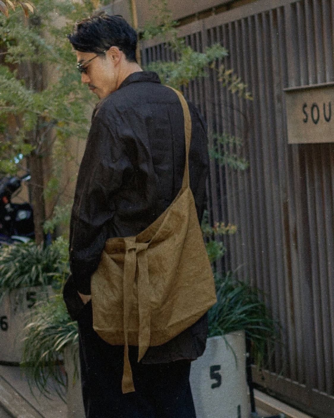 Klasica 페이즐리 자가드 린넨 리본 숄더백 상품이미지1