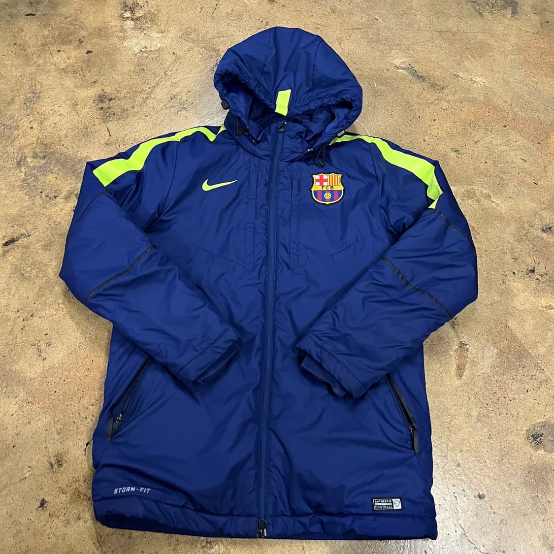 [정품/M] 나이키 FC 바르셀로나 패딩 자켓 블루 b10 상품이미지2