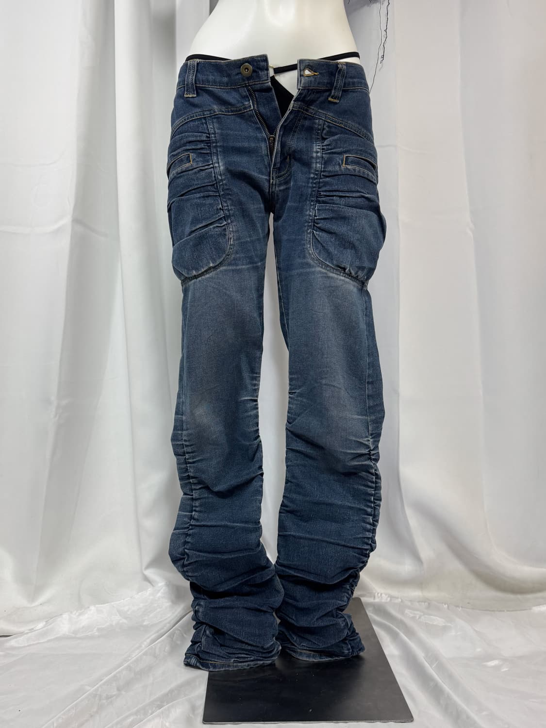 denim shirring pants 상품이미지1