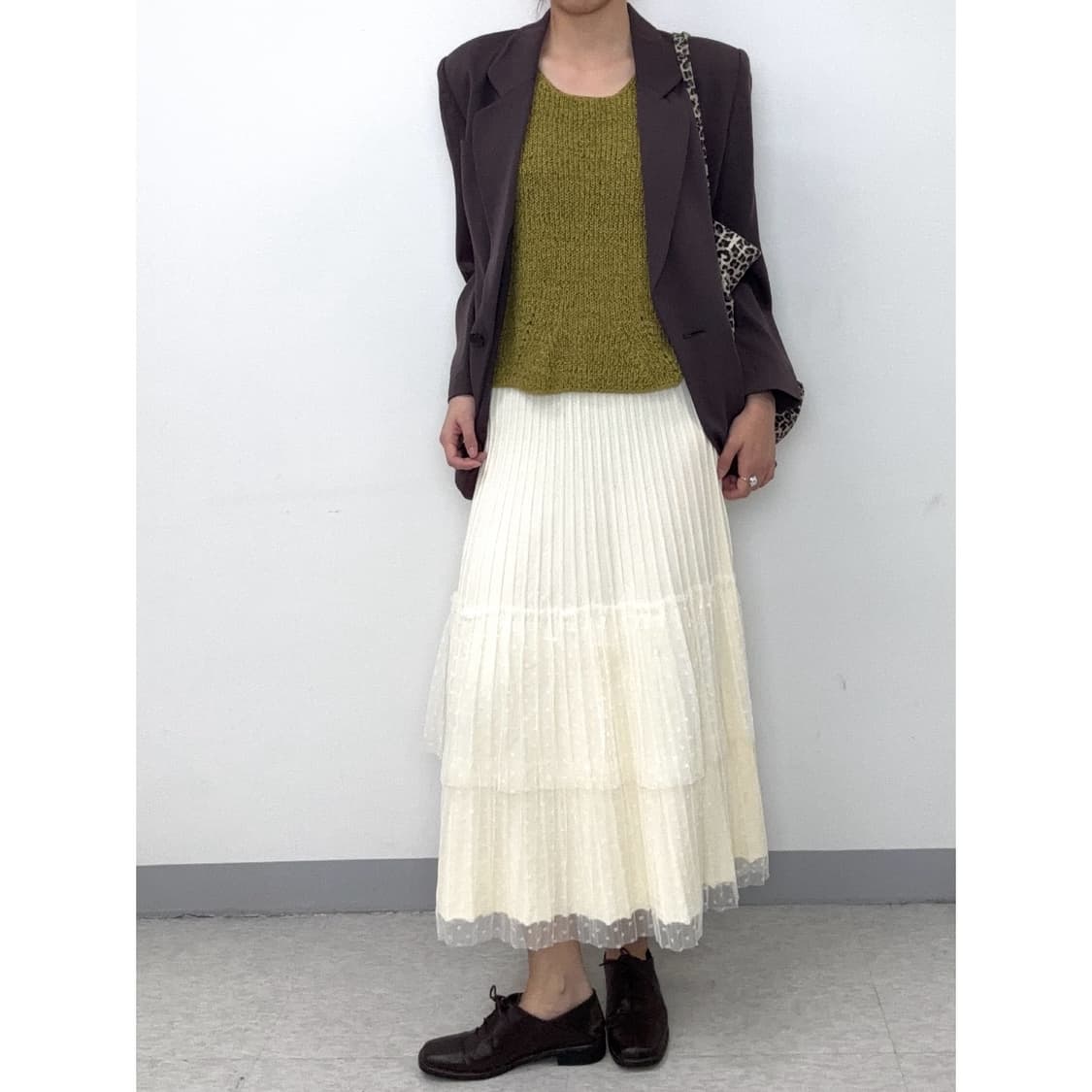 빈티지 브라운 블레이저 자켓 상품이미지5