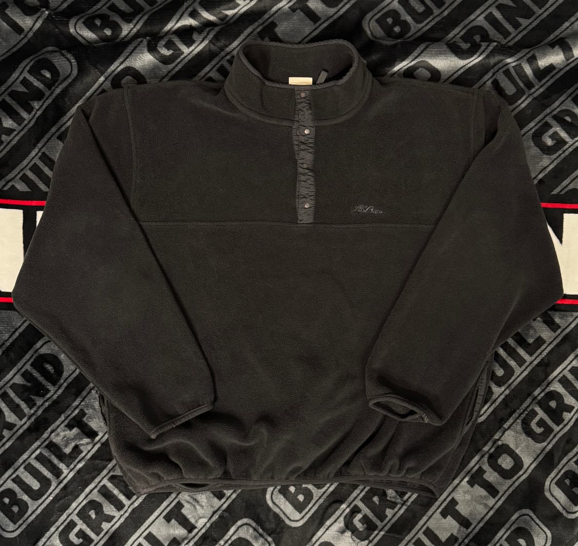 엘엘 빈 쿼터 스냅 티 플리스 풀오버 블랙 메이드 인 유에스 에이 상품이미지1