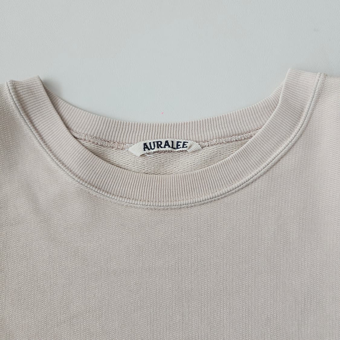 오라리 슈퍼 밀 가먼트 다이 스웻 셔츠 / 베이지 / 4사이즈 상품이미지2