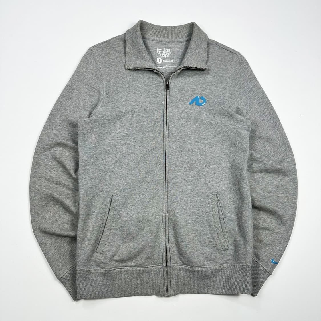 나이키 스우시 그레이 코튼 트랙탑 져지 (L 여성추천) 상품이미지2