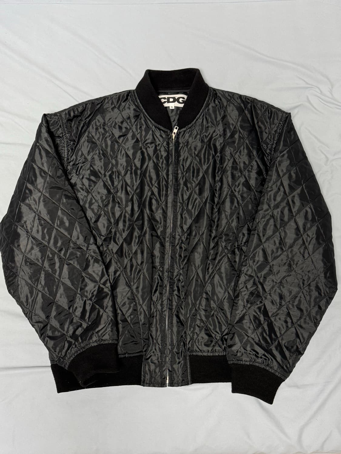 [XL]꼼데가르송 퀄티드 블루종 자켓 상품이미지1