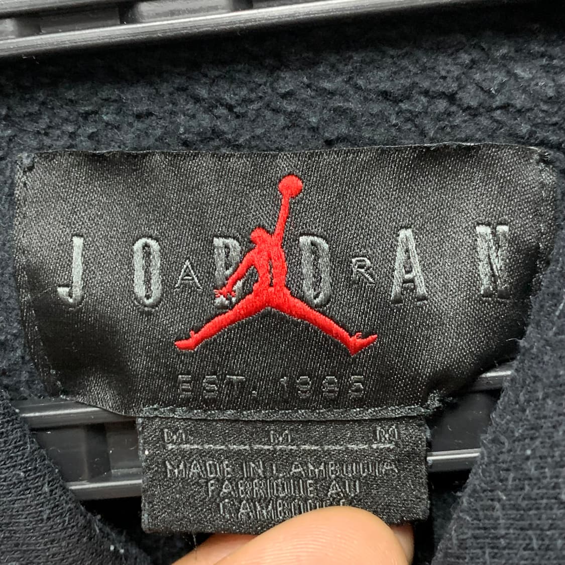 [M] 나이키 에어조던 점프맨 프린팅 래글런 후디 상품이미지4