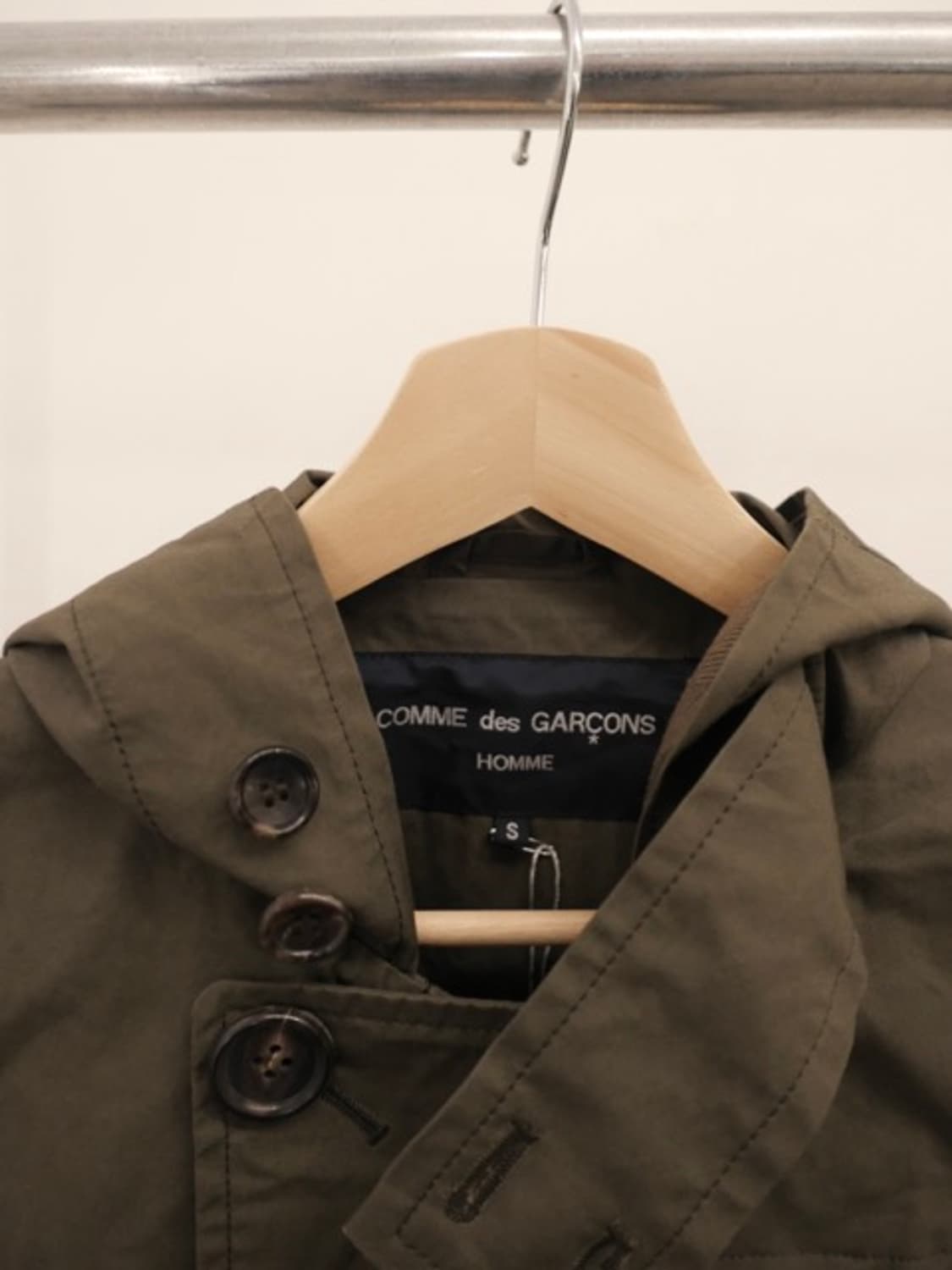 꼼데가르송 옴므 후디드 트렌치 코트 상품이미지2