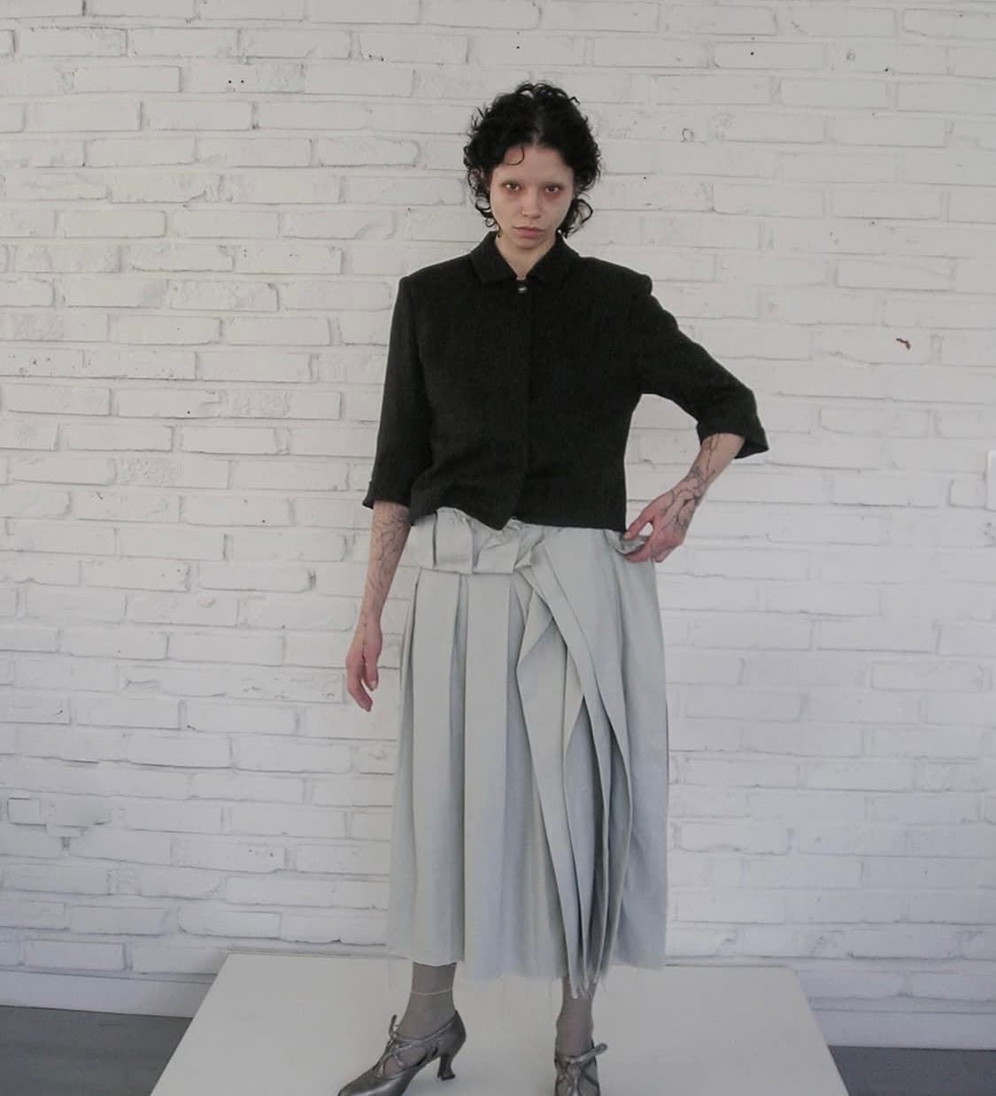 Eonts offbeat pleats skirt mint 3  상품이미지3