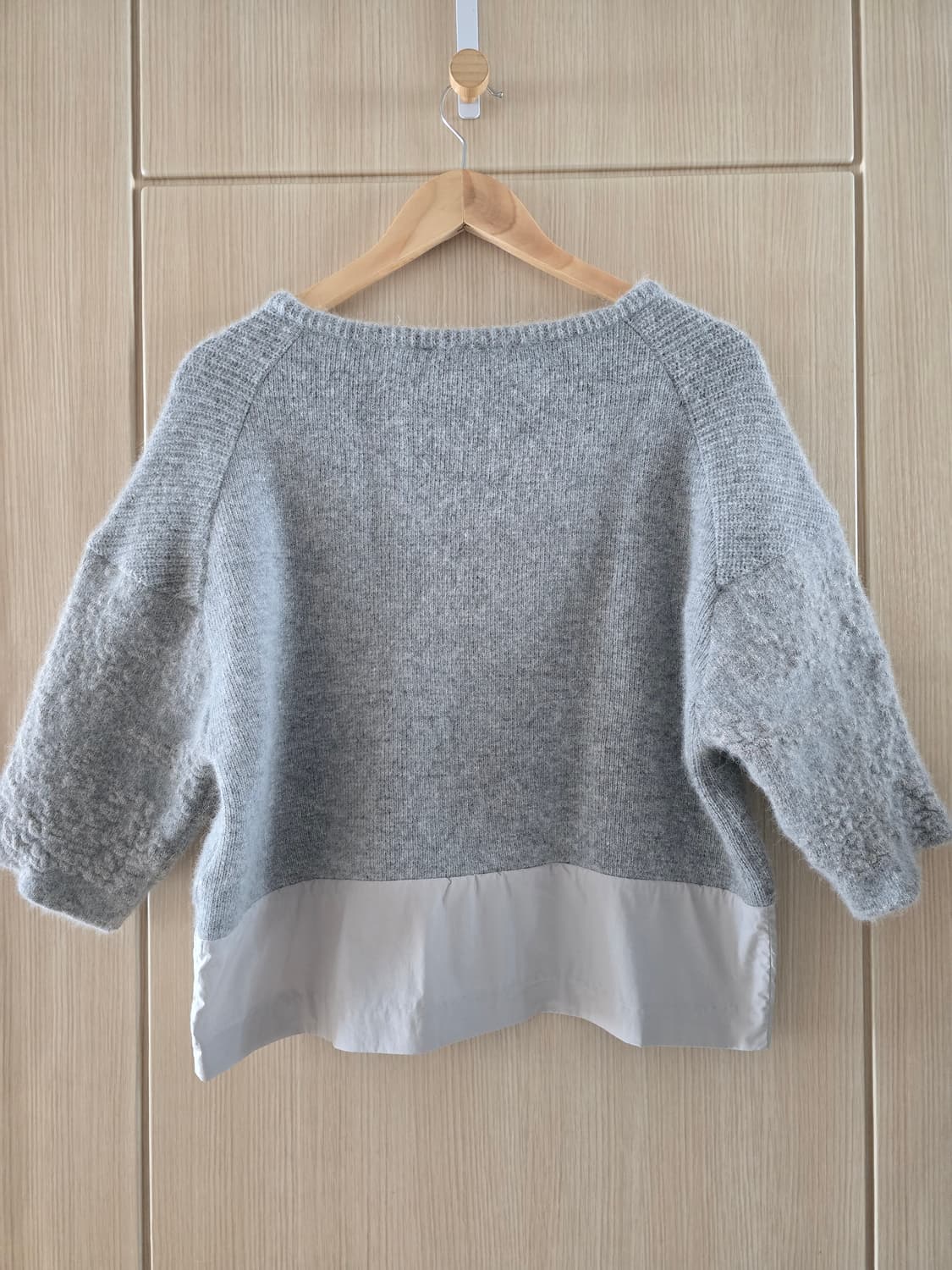 BEARDSLEY의 배색 울 앙고라 니트 상품이미지2