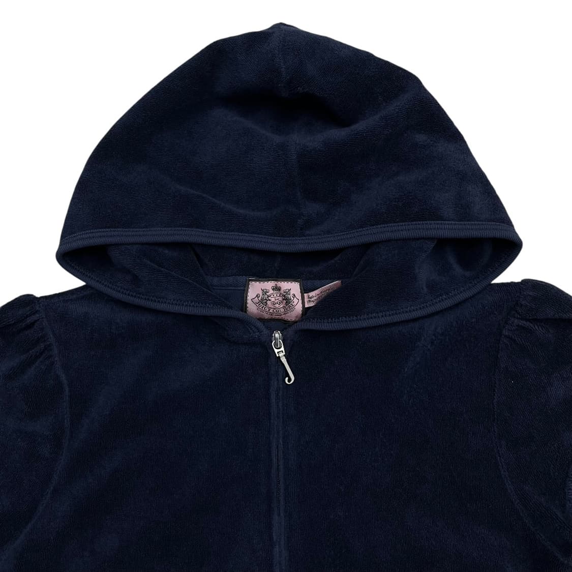 쥬시꾸뛰르 네이비 반팔 후드 집업 S 상품이미지4