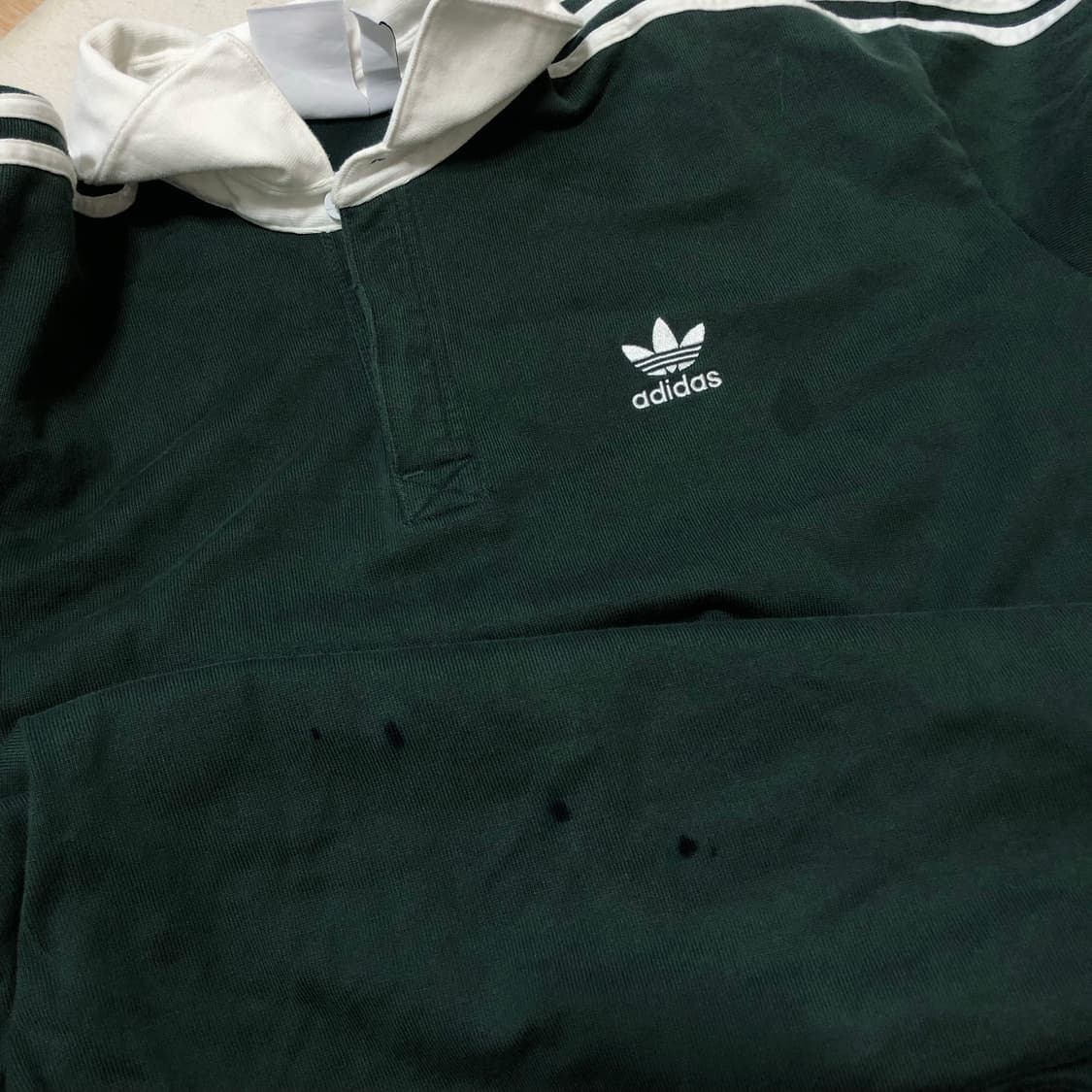 아디다스 그린 럭비티셔츠 XL 상품이미지2