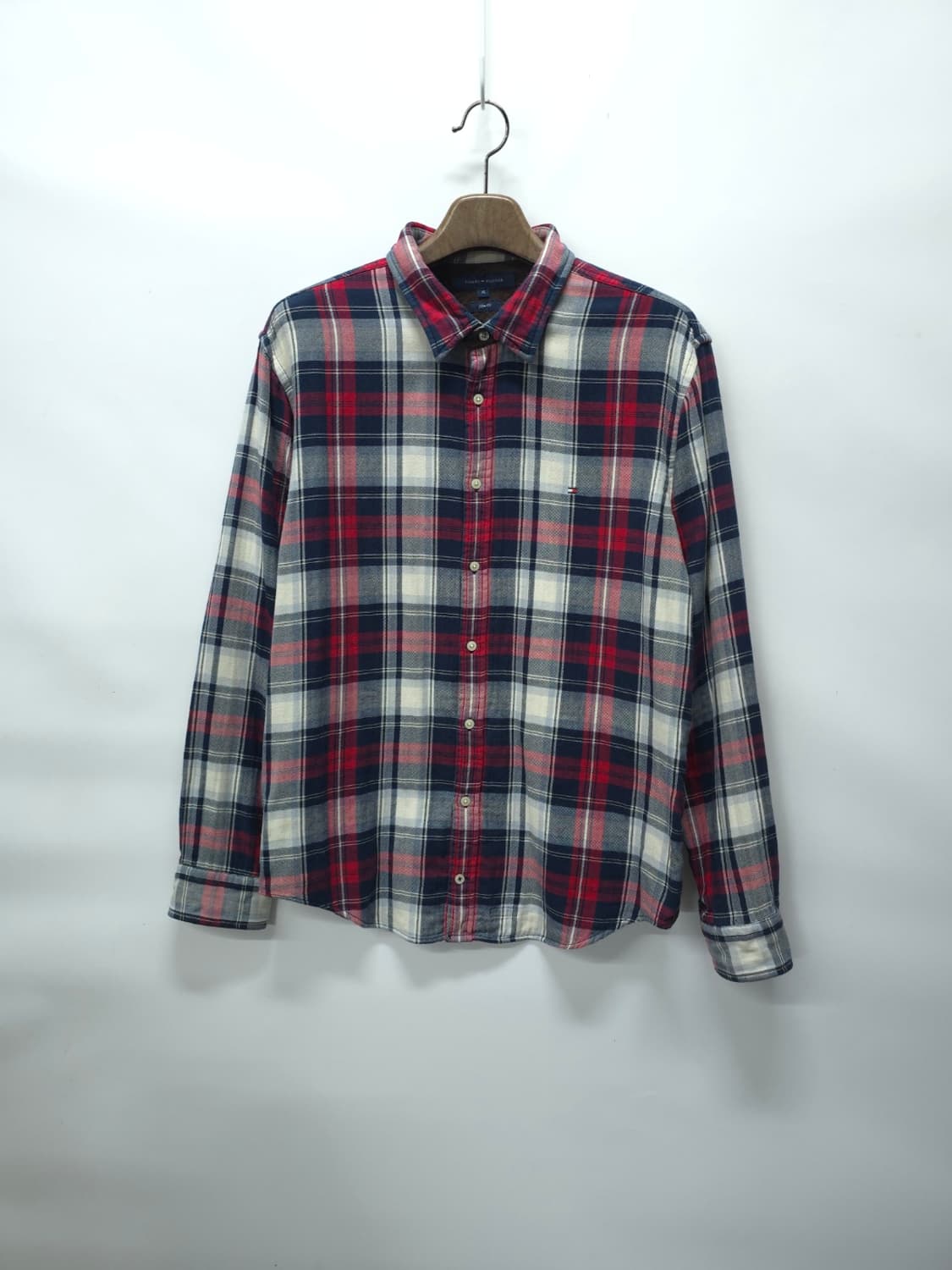 타미힐피거 두께감있는 코튼 이중 체크셔츠 ( 100~105 ) 상품이미지1