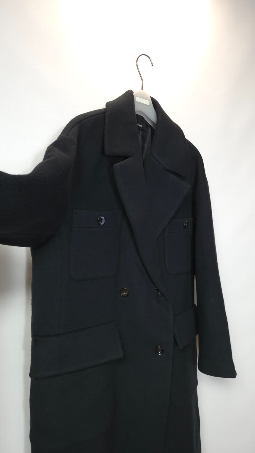 한섬 시스템 2022  캐시미어블렌딩 세미오버핏 코트 M 사이즈 상품이미지4