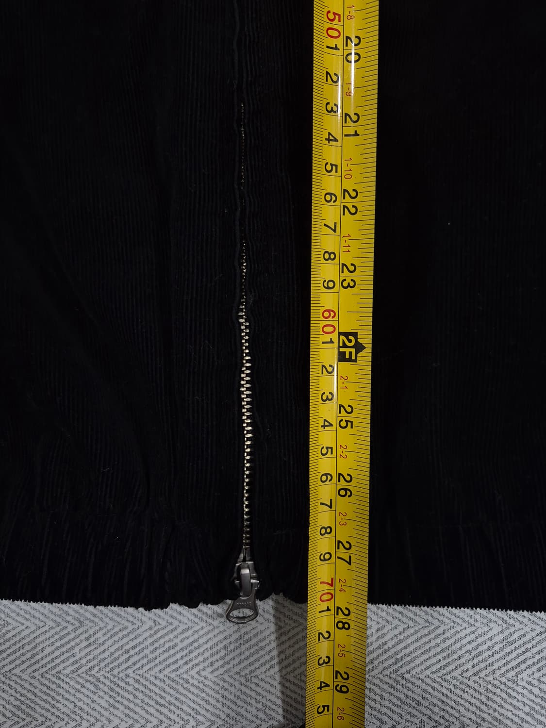 커버낫 C 로고 코듀로이 후디 점퍼 자켓 블랙 남성 105사이즈 상품이미지9