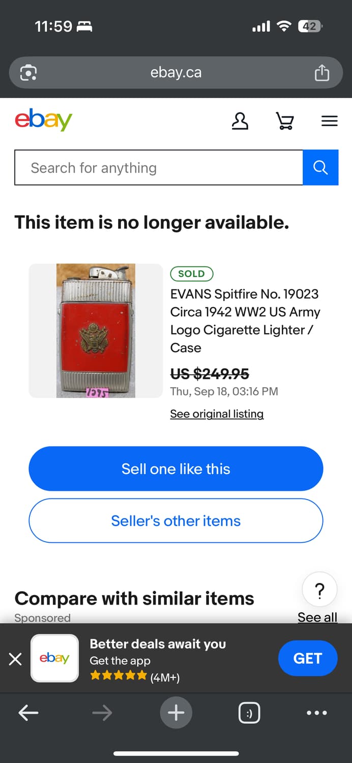 Evans® cigarette case / 1945~1952 상품이미지10