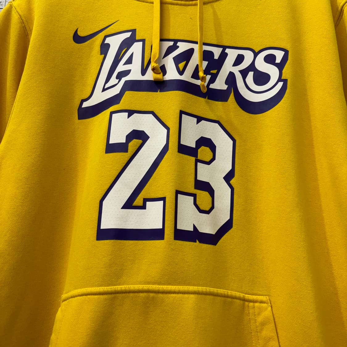 나이키 X NBA LA 레이커스 르브론 제임스 마킹 후드티 XL 상품이미지5