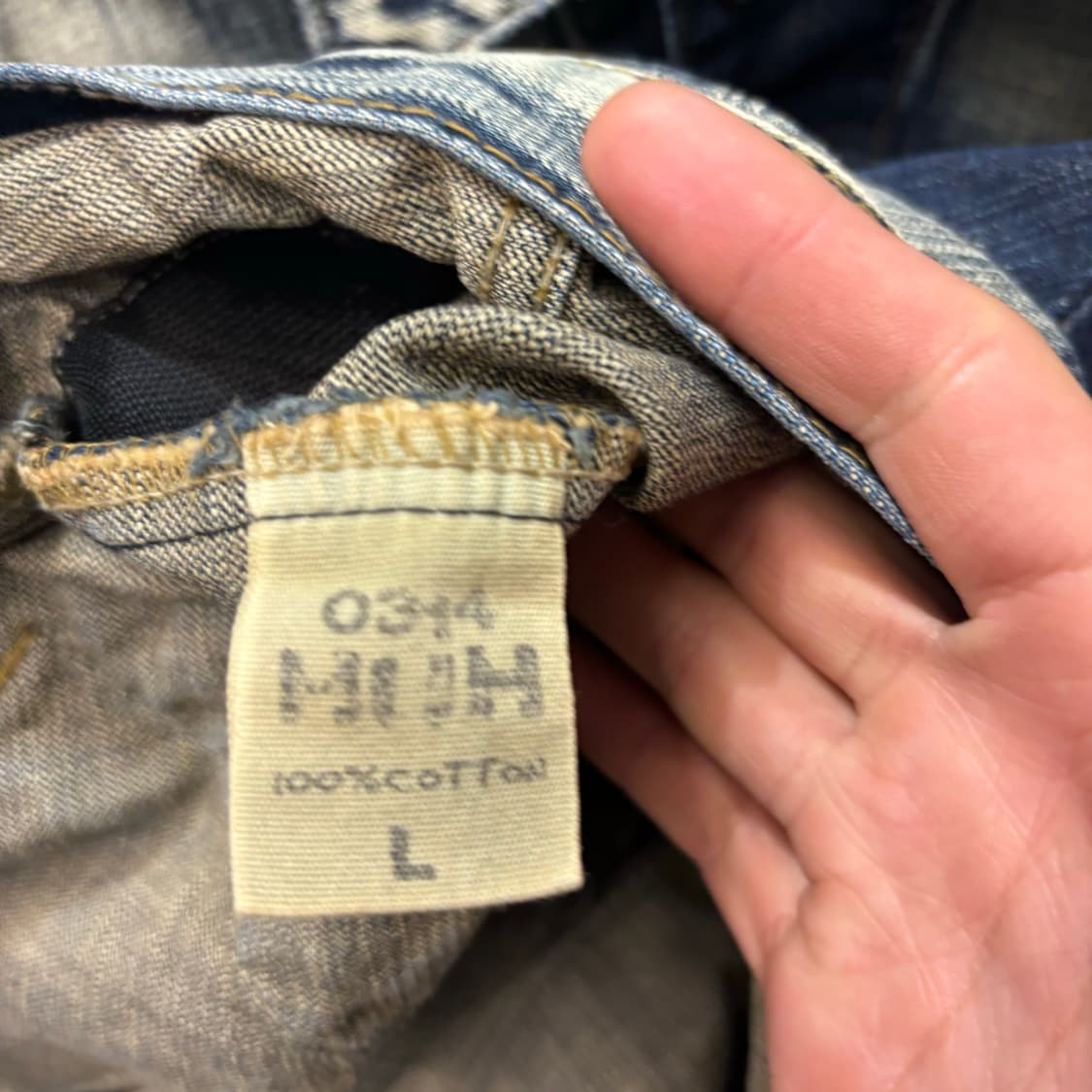 VTG 빈티지 데님 워싱 자켓 L 상품이미지7