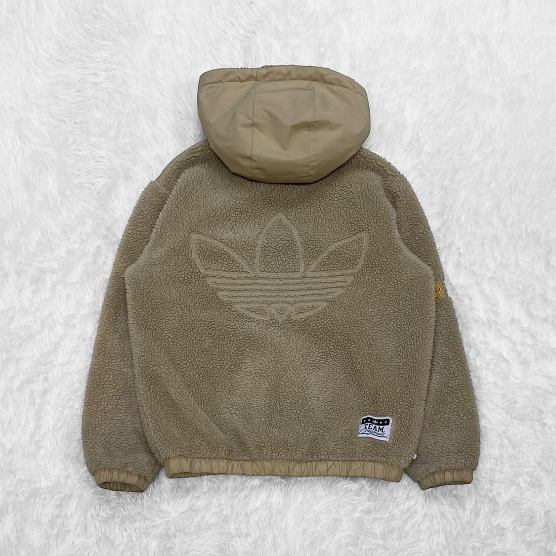아디다스 MC 셰르파 후드 자켓 베이지 상품이미지2