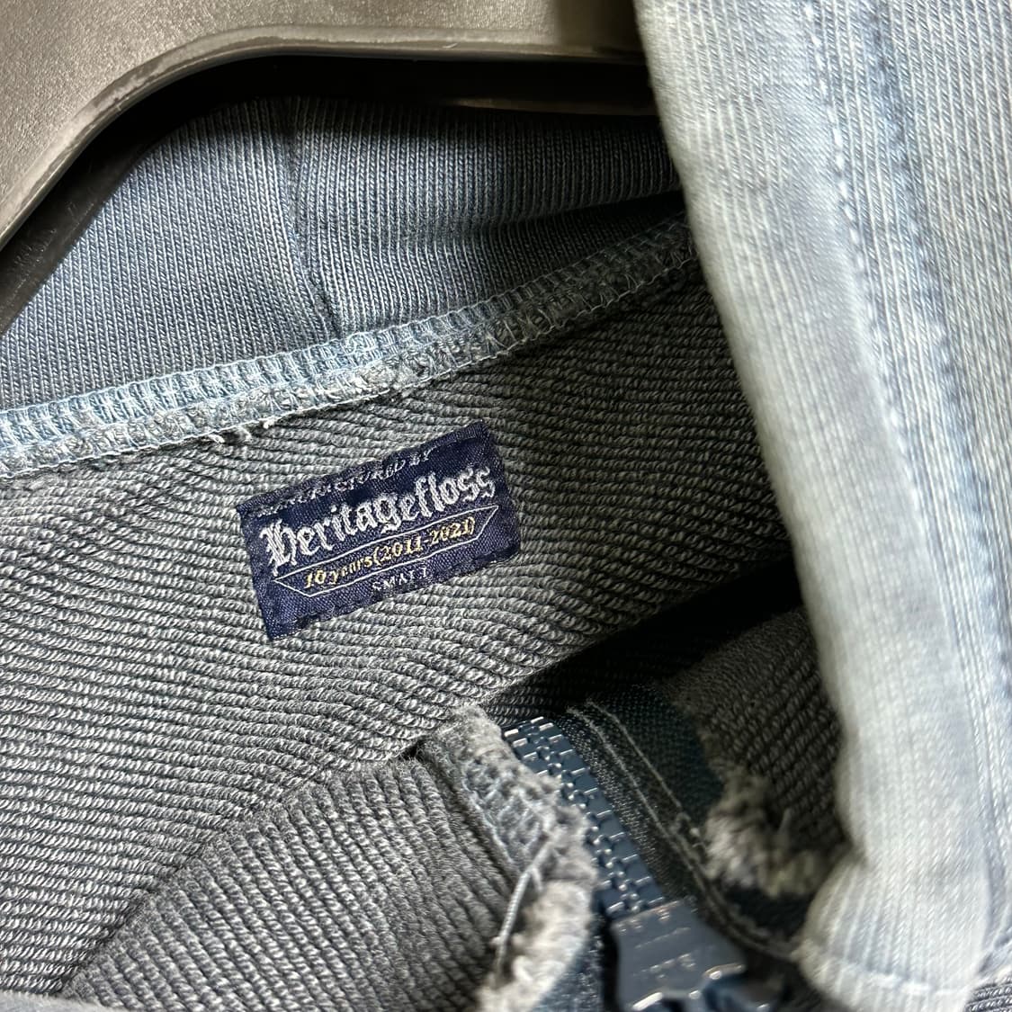 헤리티지플로스 피그먼트 워싱 후드집업 S 상품이미지4