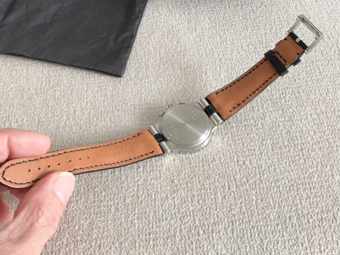 불가리 디아고노 CH35S 35mm 블랙 크로노 쿼츠 미듐 중형 상품이미지8