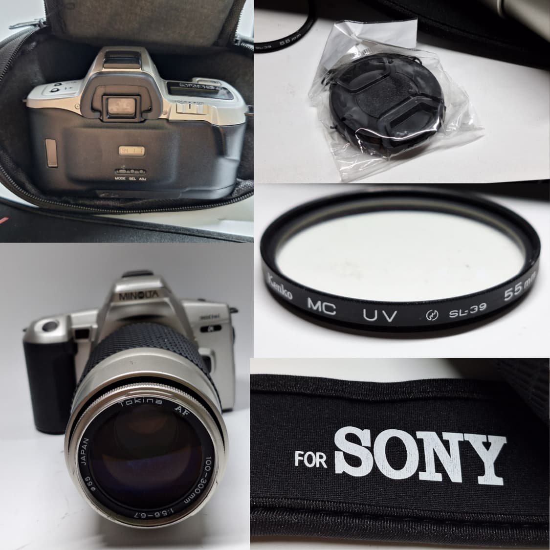 빈티지 필름카메라 풀세트/미놀타 a-360si 100-300mm 망원렌즈 상품이미지2