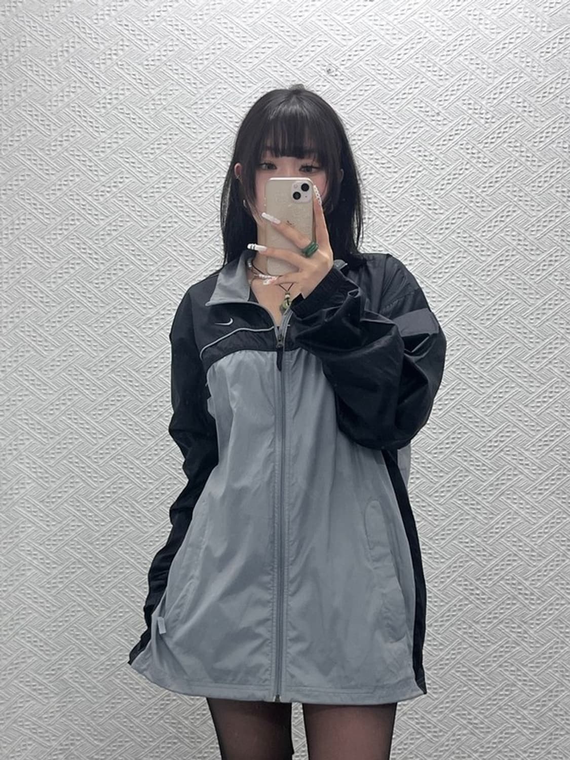 나이키 올드스쿨 레트로 배색 바람막이 자켓 XXL C10822 상품이미지1