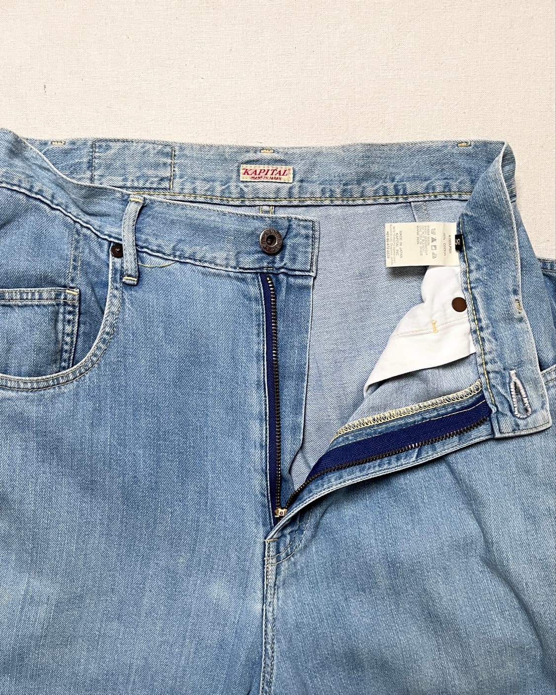 캐피탈 워시드 데님 사루엘 팬츠 kapital denim pants 상품이미지6