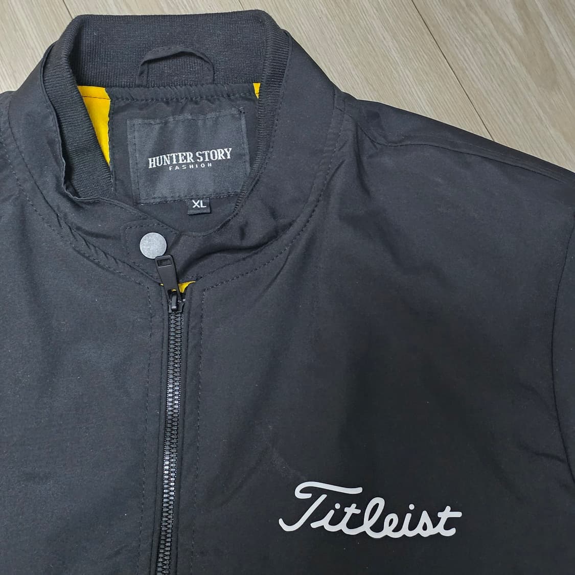 빈티지 남성 블랙 바람막이 점퍼 XL 상품이미지2