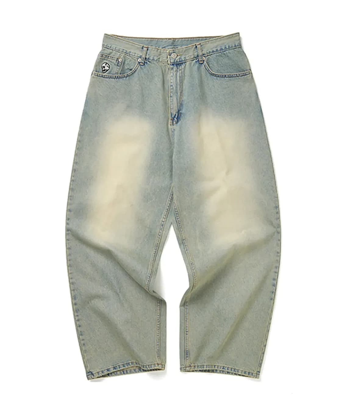 위캔더스 SKULL WASHED PANTD(S.DENIM) 상품이미지1
