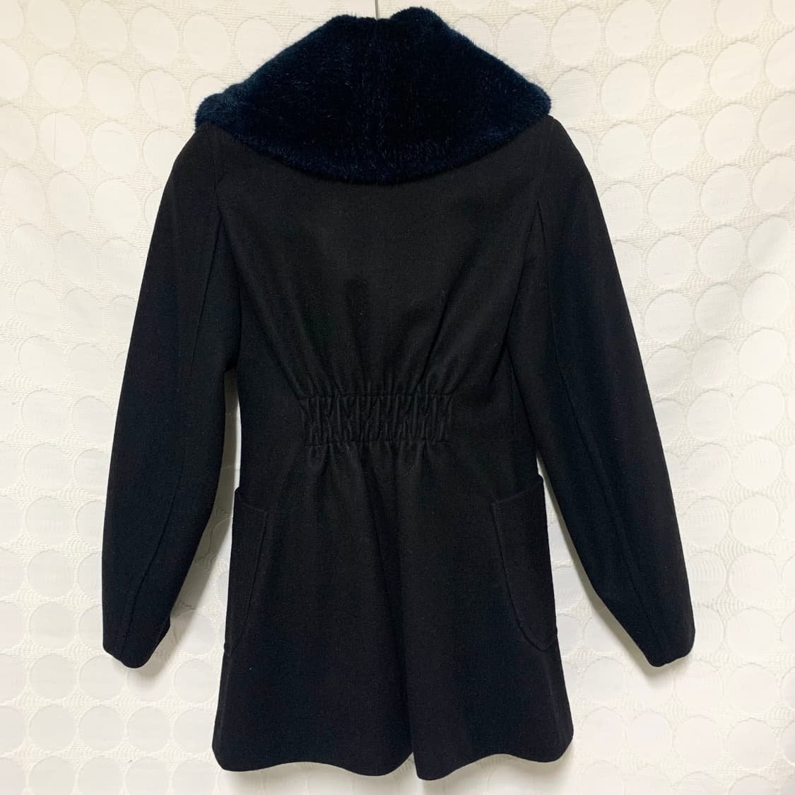 비비안웨스트우드 블루 퍼 트리밍 울 코트 상품이미지7