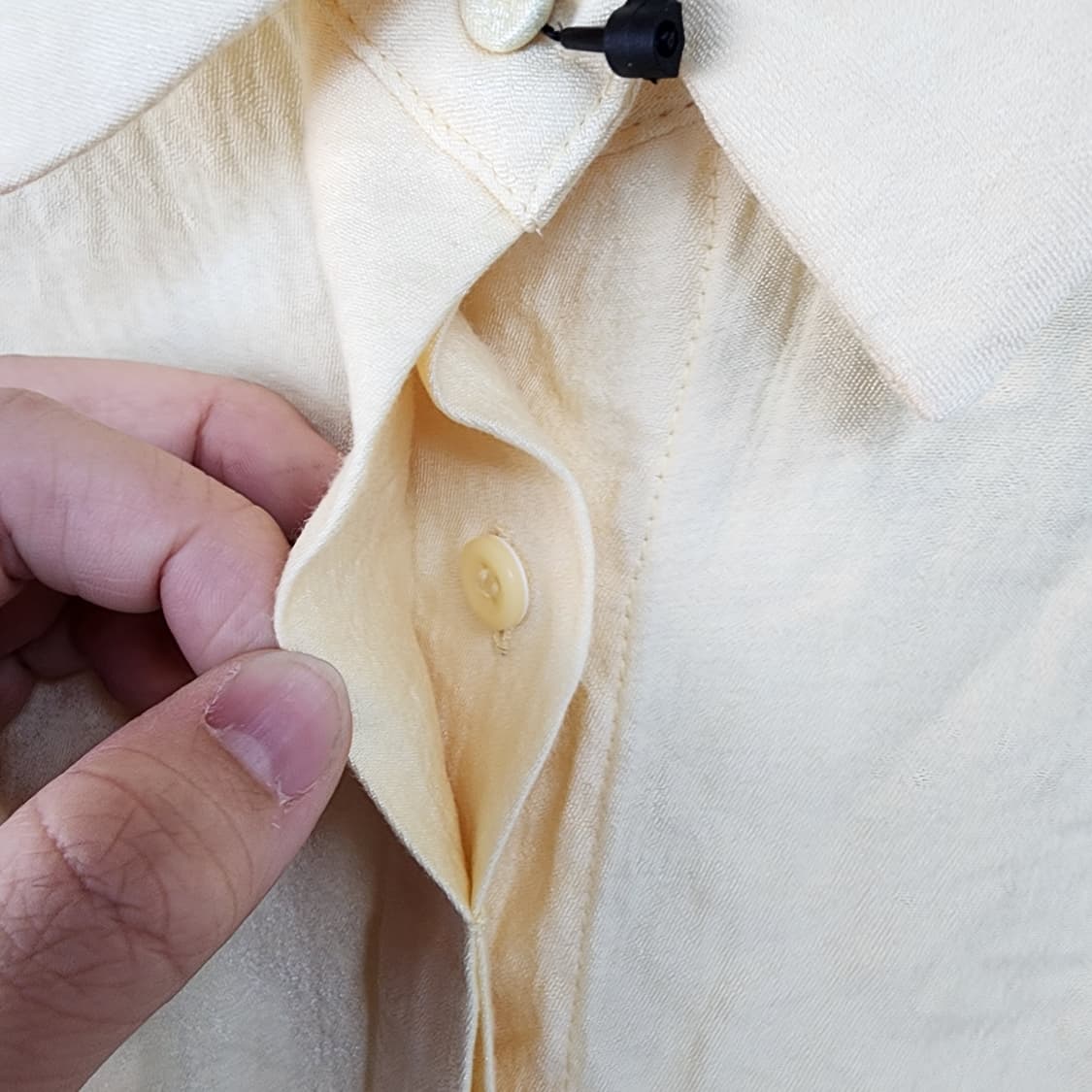 JW 제이슨우 옐로우 레이온 셔츠 원피스 상품이미지3