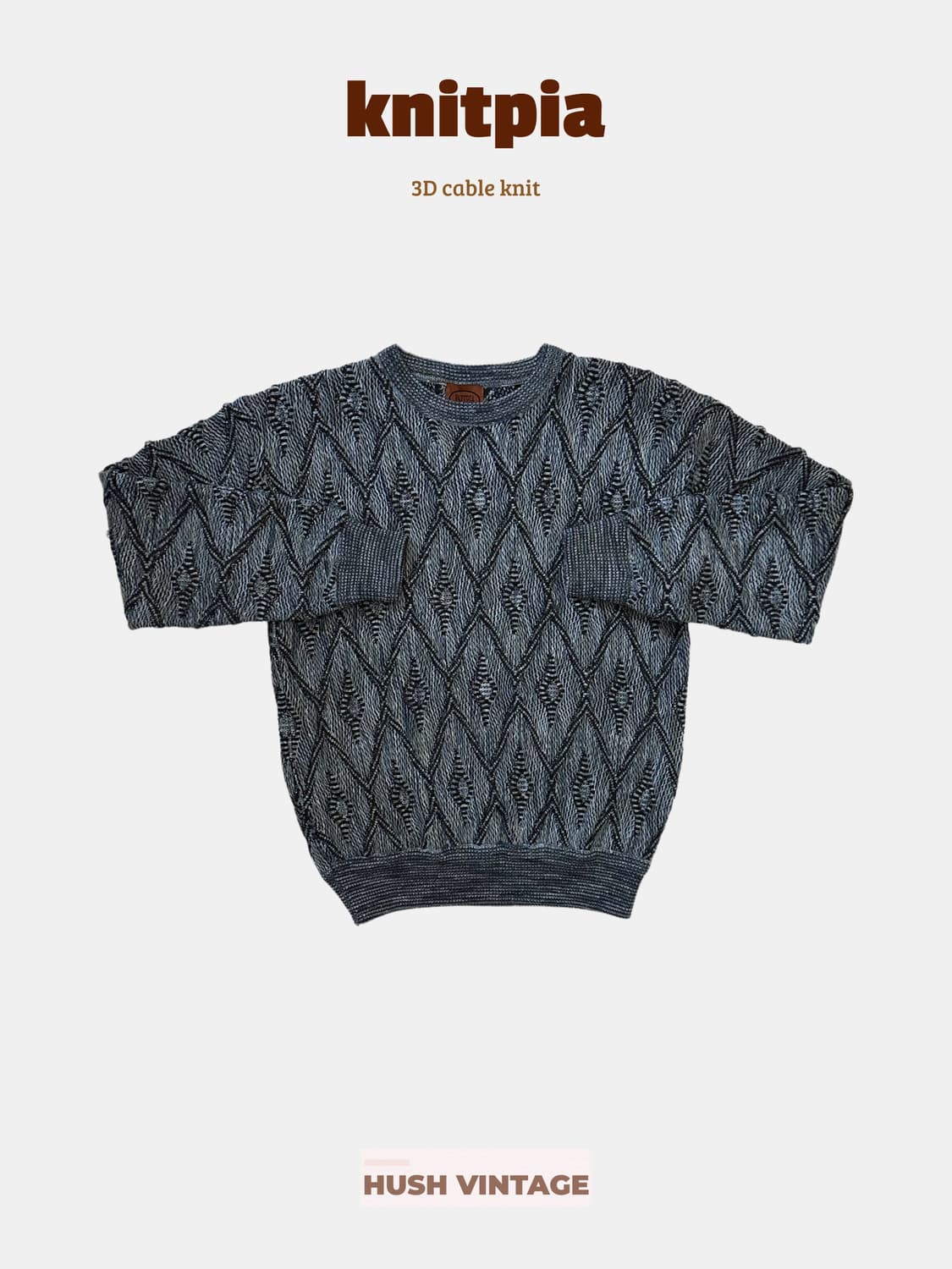 knitpia 이태리 3D 케이블 니트 상품이미지1