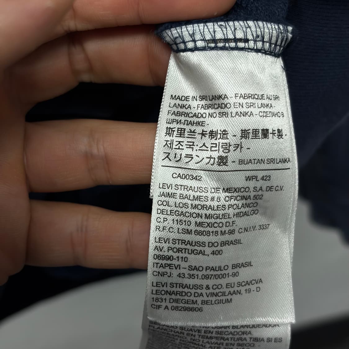 리바이스 아치로고 후드집업 상품이미지5