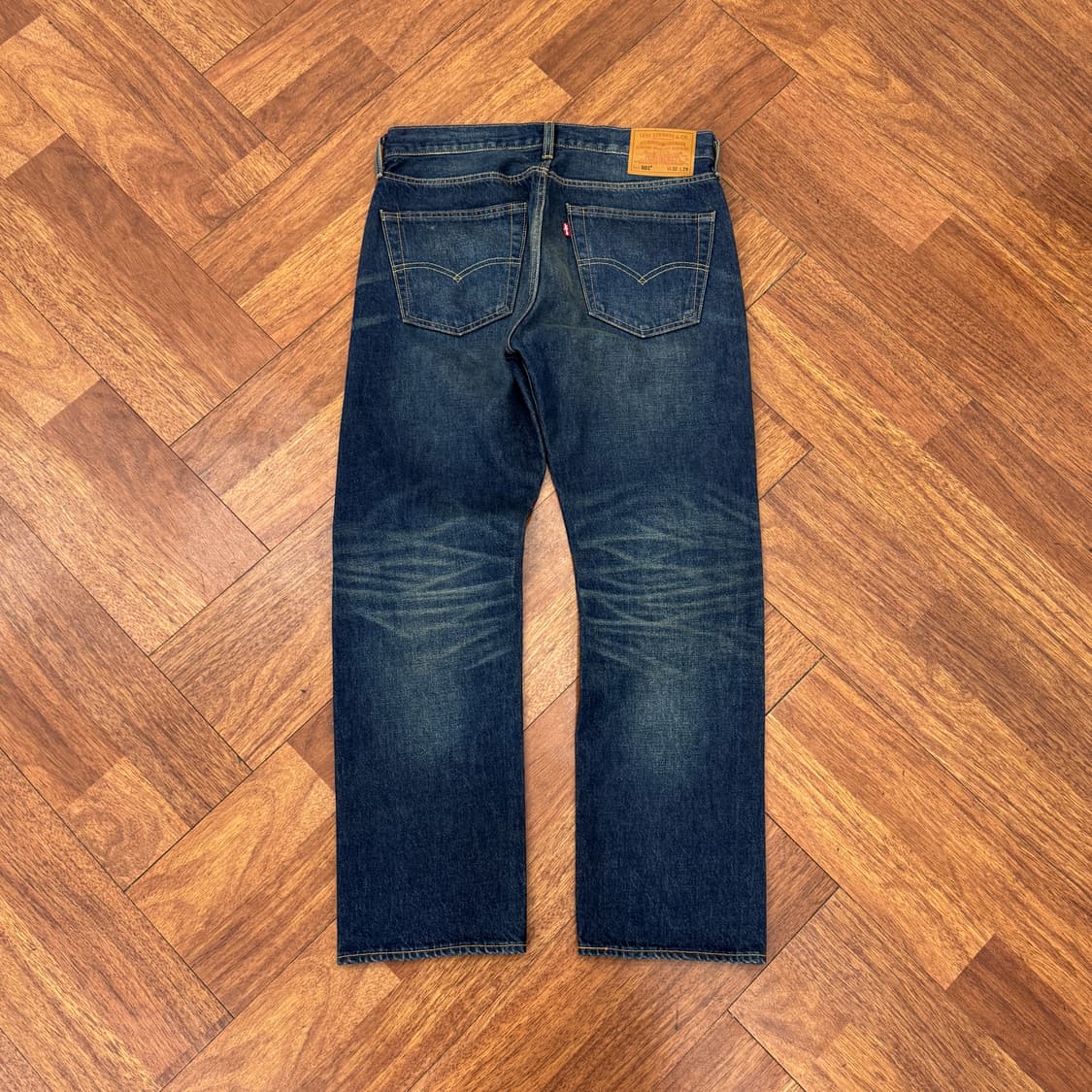 32 리바이스 프리미엄 501 워싱 데님 팬츠  상품이미지1