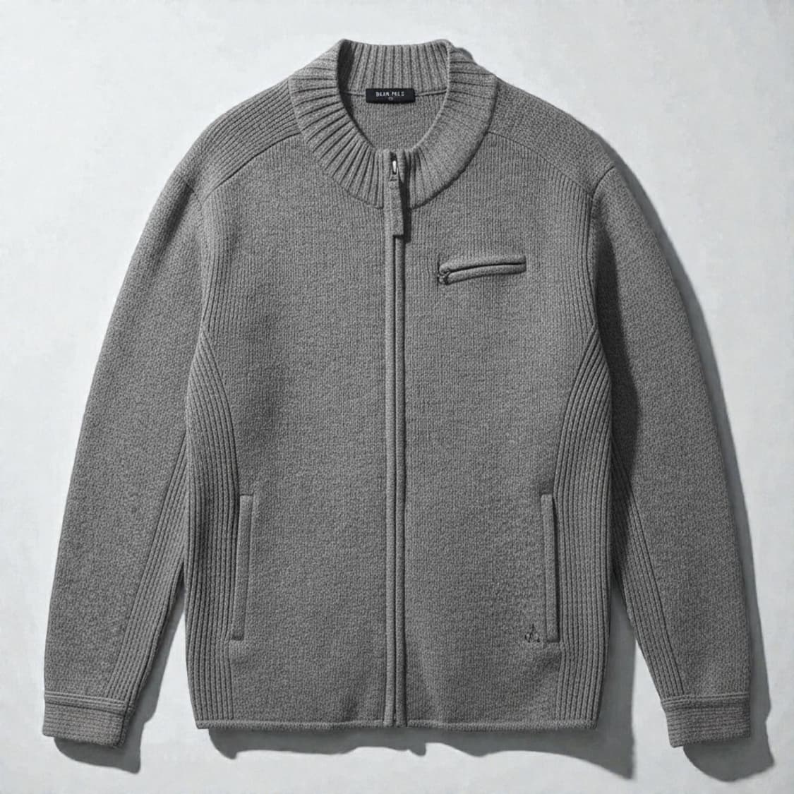 105)BEAN POLE 빈폴 묵직한 울 소재 집업 자켓 그레이 상품이미지1