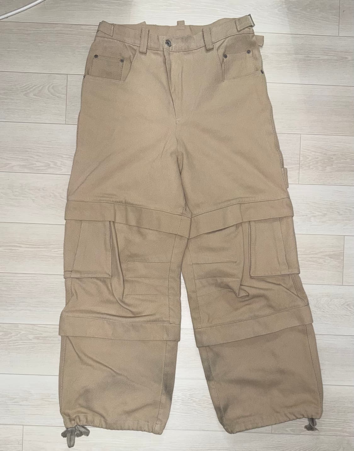 카미엔 타이탄 배기 팬츠 베이지 1사이즈 상품이미지1