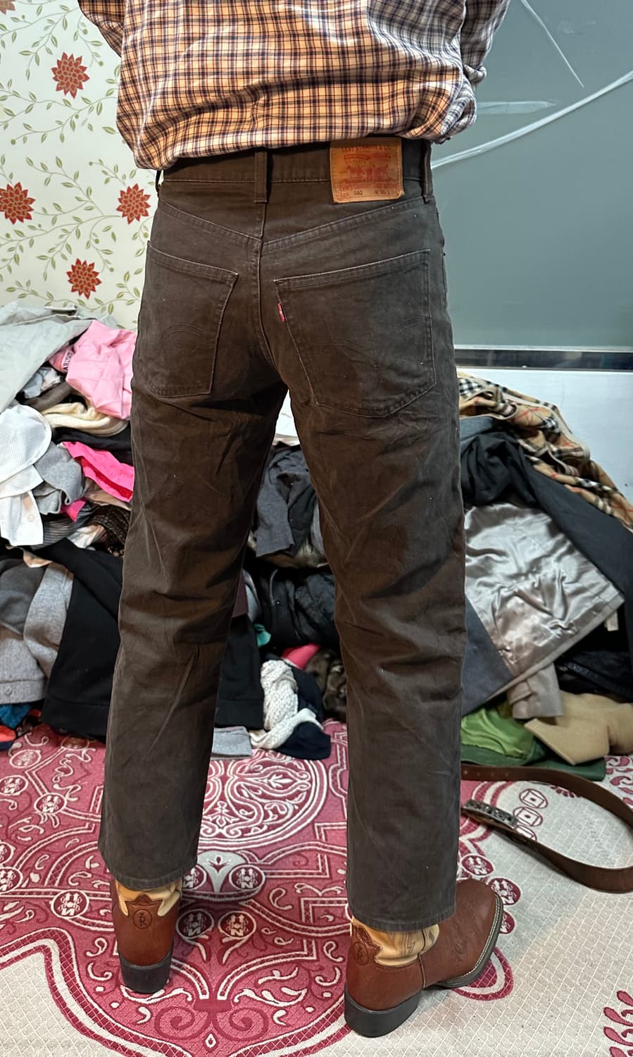 90‘s 리바이스 502  브라운 데님 상품이미지5