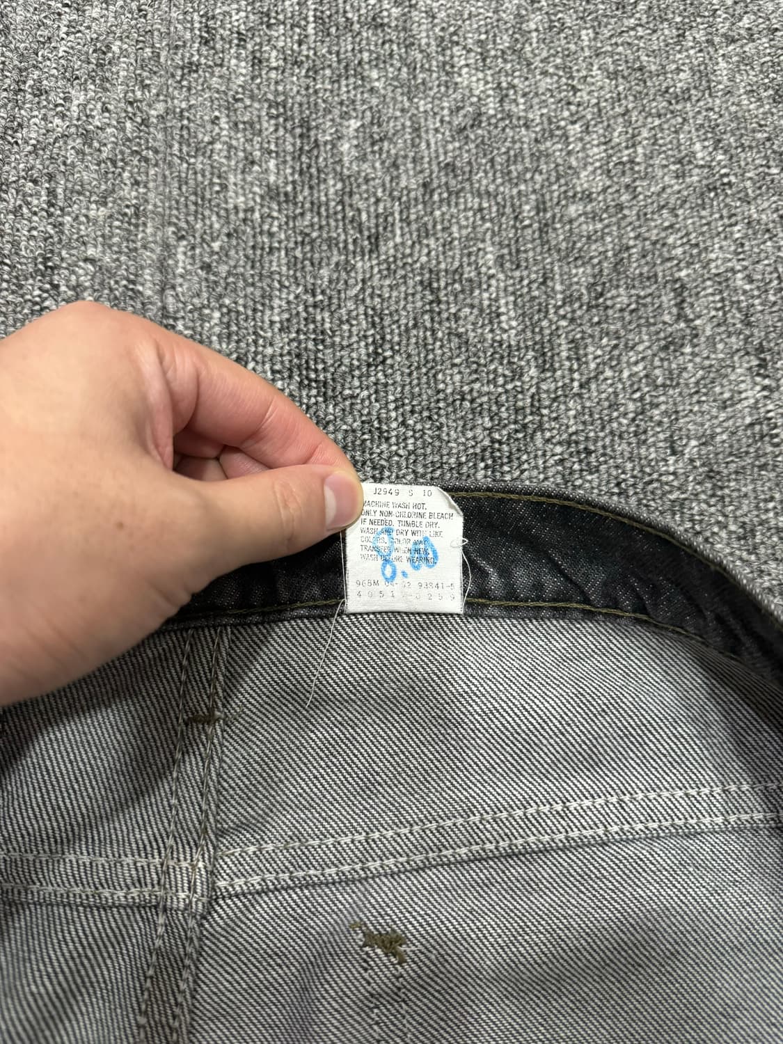  90‘ 517 리바이스 빈티지 블랙 워시드 부츠컷 데님 상품이미지5
