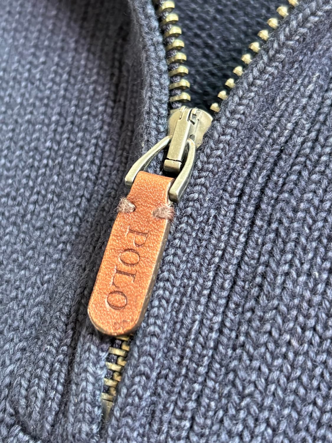 Polo 폴로 랄프로렌 신형 코튼 그린포니 네이비컬러 하프집업 상품이미지4