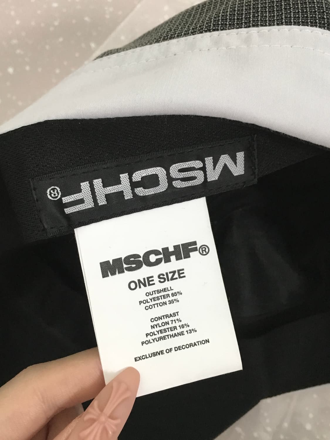 상태최상)미스치프 롬버스 러닝캡 라이트 그레이 상품이미지4