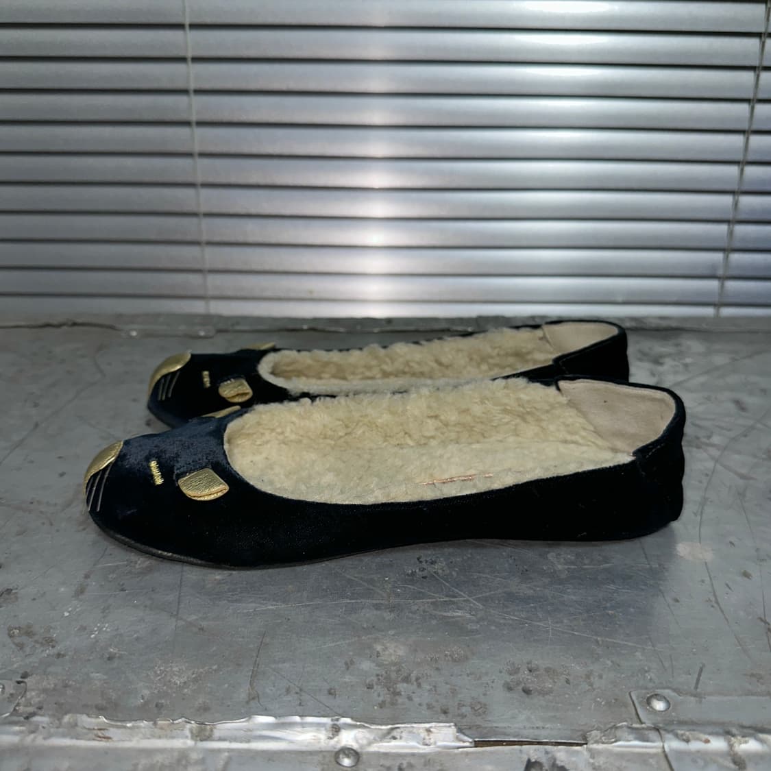 00s 마크 제이콥스 벨벳 졸린 마우스/쥐 발레 플랫 상품이미지4