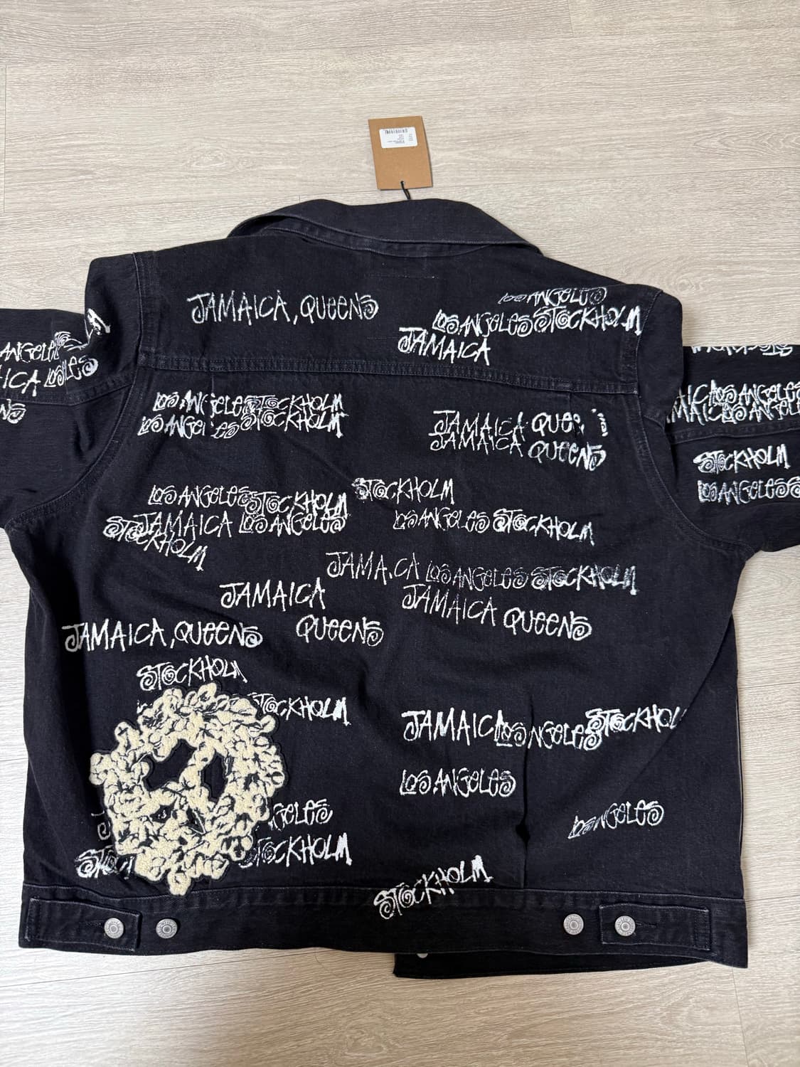 스투시 x 아워레가시 x 데님 티어스 TTL 데님 자켓 블랙 L size 상품이미지2