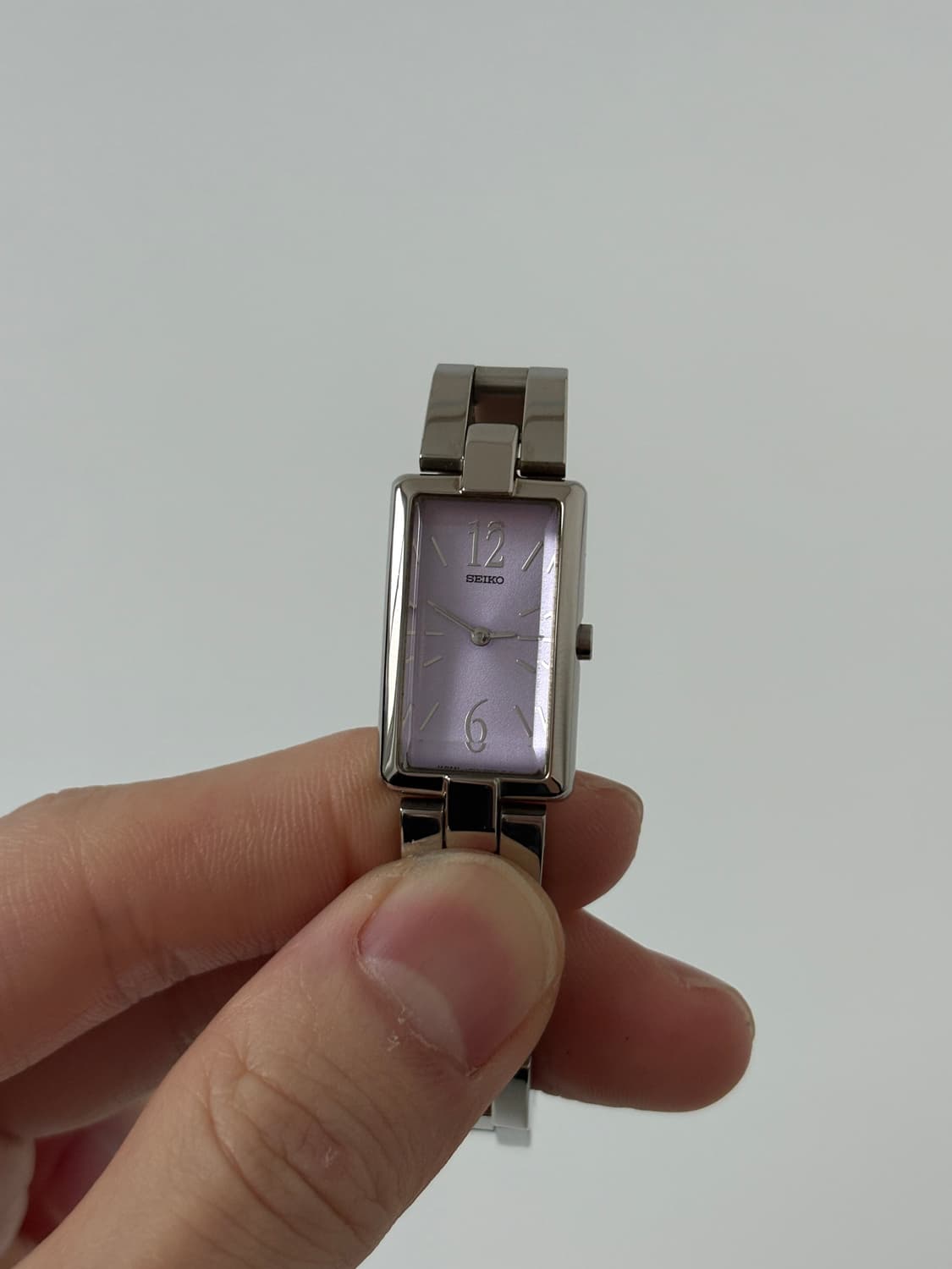 2000s Purple Dial Square Ladies Quartz 상품이미지3