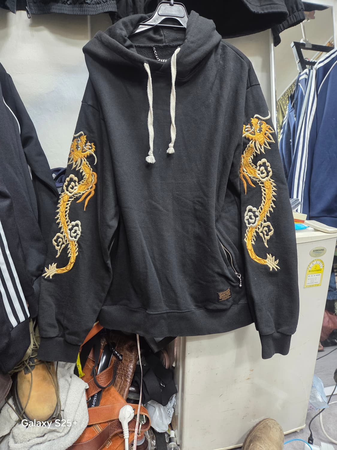 세인트페인   블랙용자수   후드 상품이미지1