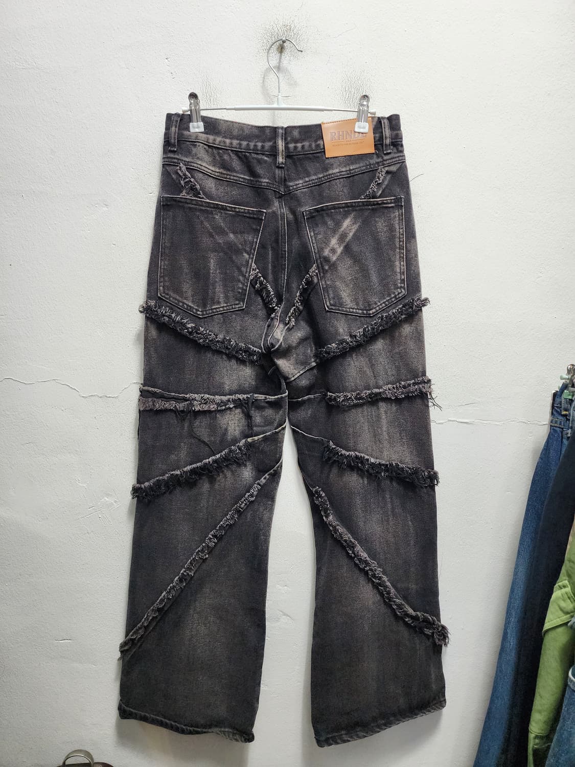 JPN 아사키 프레자키 RANDE 토네이도 와이드 흑청바지 상품이미지2